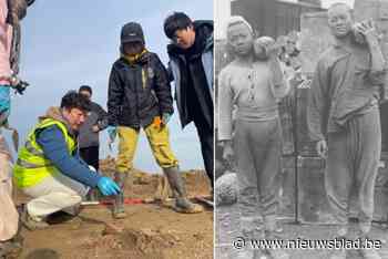 Chinezen graven in West-Vlaams veld naar sporen van voorouders die in oorlogskamp zaten: “Ze deden hier zware arbeid”
