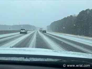 Live updates: Half a dozen crashes in less than 2 hours; snow starts sticking to pre-treated roads and highways