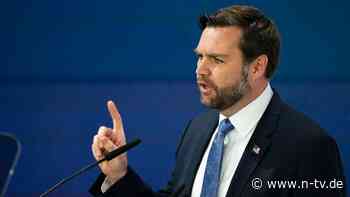 "Schlecht beraten": J.D. Vance keift Selenskyj an: "Trump ist sehr bewandert"