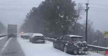 Several cars involved in I-85 crashes near Durham-Orange county line