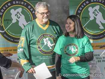 Logan Boulet impact lives on as national Green Shirt Day event kicks off in Edmonton for first time
