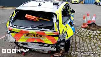 Arrest after vehicle crashes into police car on M11