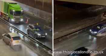LIVE as burst water main causes flooding and SEVERE delays on A13 in Barking