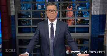 Stephen Colbert Would Like to Know Who’s in Charge Here