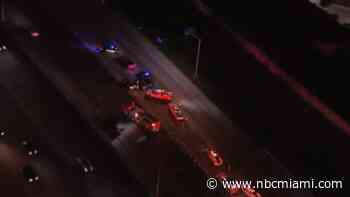Deadly crash shuts down lanes of northbound I-95 in Broward