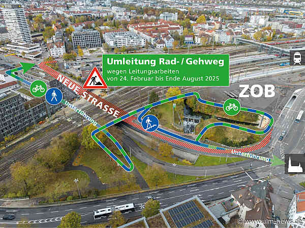 Sperrung Geh- und Radweg Neue Straße zwischen Schillerstraße und Xinedome sorgt für Unmut