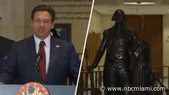 WATCH LIVE: Gov. DeSantis speaks after statue of George Washington unveiled