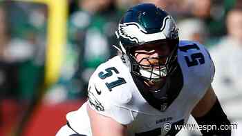 Sources: Eagles C Jurgens has back procedure
