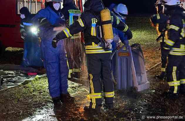 FW-ROW: Brand eines leerstehenden Wohnhauses in Elsdorf OT Bockhorst