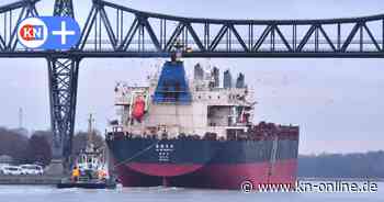 Frachter aus China im Nord-Ostsee-Kanal havariert