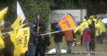 Picket lines go up at some LifeLabs locations as workers begin strike action
