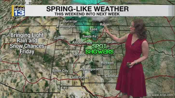 A brief cooldown before spring-like temperatures return