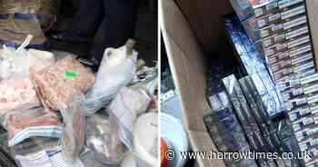 200kg of meat and cigarettes destroyed after being seized in Harrow