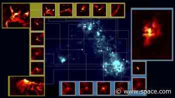 Some baby stars in ancient stellar nurseries were born in 'fluffy' cosmic blankets