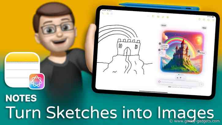 Turn Sketches into Images in Apple Notes on iPad