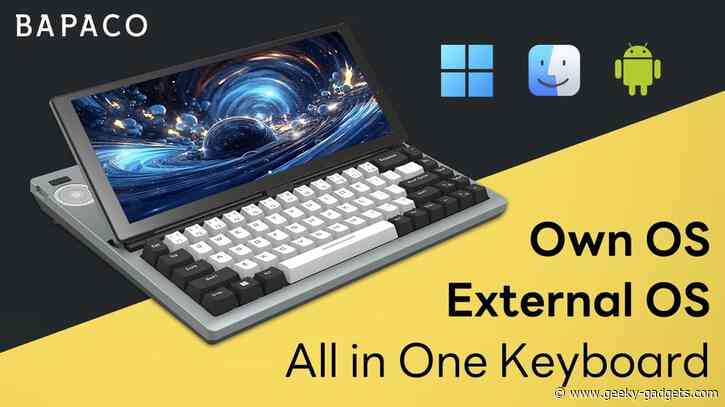 Bapaco 12.3″ Touchscreen Keyboard PC for Windows, macOS and Android