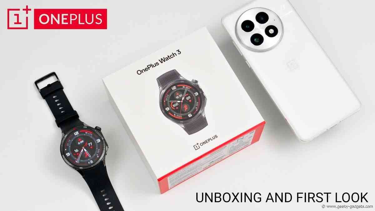 OnePlus Watch 3 Unboxing & Setup