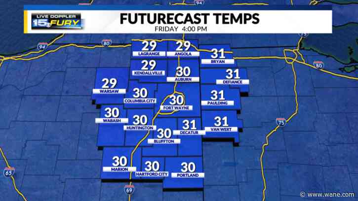 One more cold day with big warm up coming