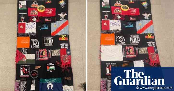 National Gallery of Australia says it covered Palestinian flags on tapestry after security assessment