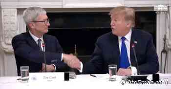 Apple CEO Tim Cook had a ‘great meeting’ with President Trump today amid ongoing tariff issue