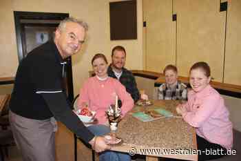 Das Himbeereis zum Frühstück