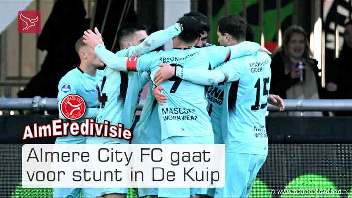 Almere - Almere City niet bang voor Feyenoord: "Mooi om in De Kuip te spelen"