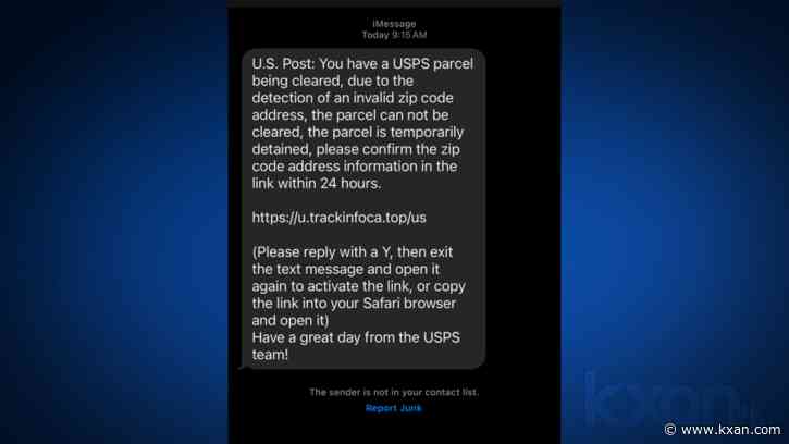 USPS warns of fraudulent text messages about unclaimed packages