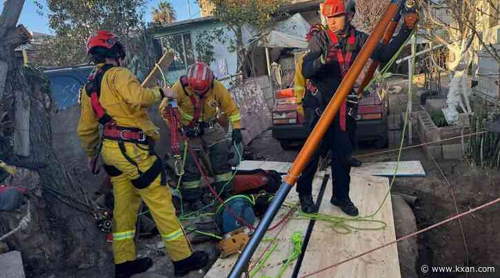 Man rescued after 30-foot fall into hole