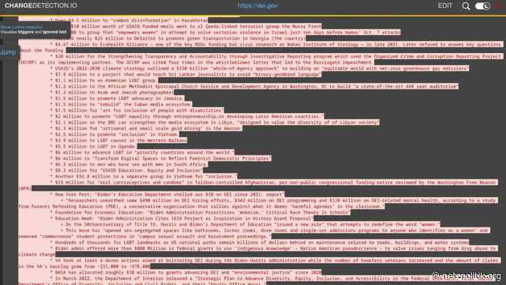 U.S. Government: Leak allegedly reveals DOGE list of „wasteful projects“