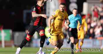 Wolves take lead over Cherries after Zabarnyi sent off
