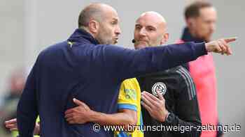Eintracht Braunschweigs Coach Daniel Scherning droht die Sperre