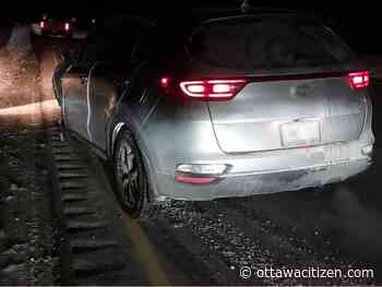 Suspected trafficker arrested after fleeing car crash on Hwy 401