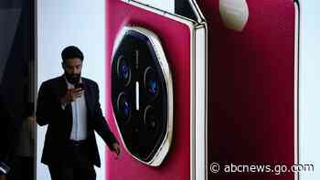 Huawei's tri-foldable phone hits global markets in a show of defiance amid US curbs