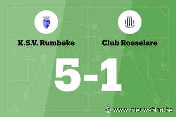 Devacht scoort drie keer, SV Rumbeke verslaat Club Roeselare
