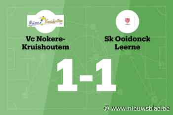 VC Nokere-Kruishoutem B en SK Ooidonck Leerne eindigt op 1-1