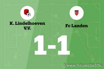 Lindelhoeven speelt thuis gelijk tegen FC Landen