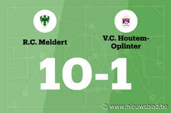 RC Meldert maakt veel doelpunten thuis tegen Houtem-Oplinter B