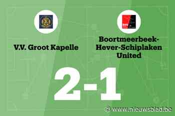 VV Groot Kapelle B na rust voorbij BHS United B