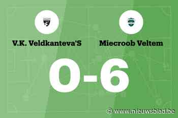 Cerulus scoort vier keer voor Miecroob Veltem B dat wint van VK Veldkanteva's