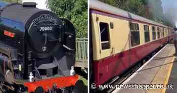 Trainspotters catch glimpse of historic train passing through south east London