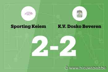 Sporting Keiem nog steeds zonder overwinning na gelijkspel tegen Dosko Beveren