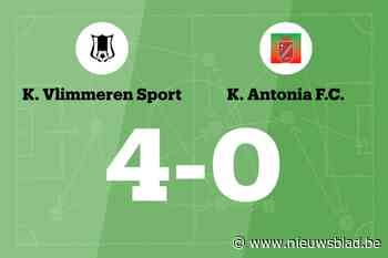 Vlimmeren verslaat Antonia B en blijft winnen