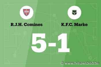 R.J.H. Comines wint thuis van FC Marke B, mede dankzij twee treffers Leblanc