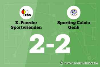 Gelijkspel voor Peer SV thuis tegen Sp. Calcio Genk