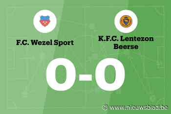 Doelpuntloze wedstrijd voor Wezel Sport B en Lentezon
