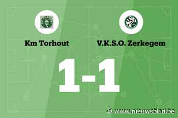 Gevaert redt punt voor KM Torhout B tegen VKSO Zerkegem
