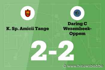 Winnende reeks van Wezembeek-Oppem eindigt na wedstrijd tegen Amicii Tange