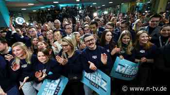 Erste Prognosen zur Wahl: Union stärkste Kraft mit unter 30 Prozent, SPD stürzt ab