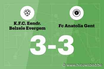 FCE Belzele Evergem en Fc Anatolia Gent houden elkaar in evenwicht
