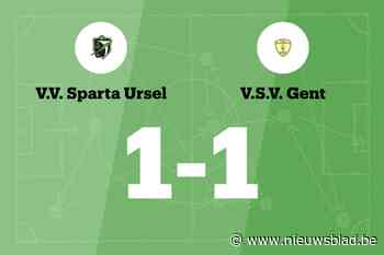 Sparta Ursel speelt thuis gelijk tegen VSV Gent